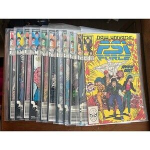 Vintage 1987 New Universe PSI Force lot of 11